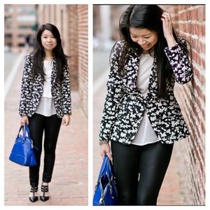 Banana Republic cherry blossom blazer size 10 EUC